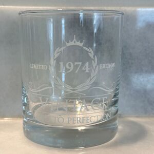 NWOT Vintage 1974 Limited Edition Aged To Perfection Birthday Gifts Whisky Glass